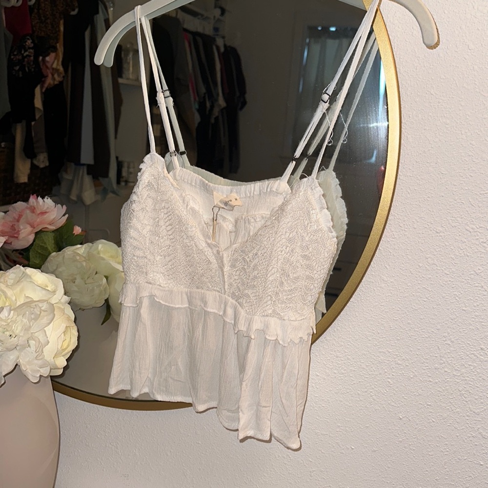 Boho Crop in white (M)